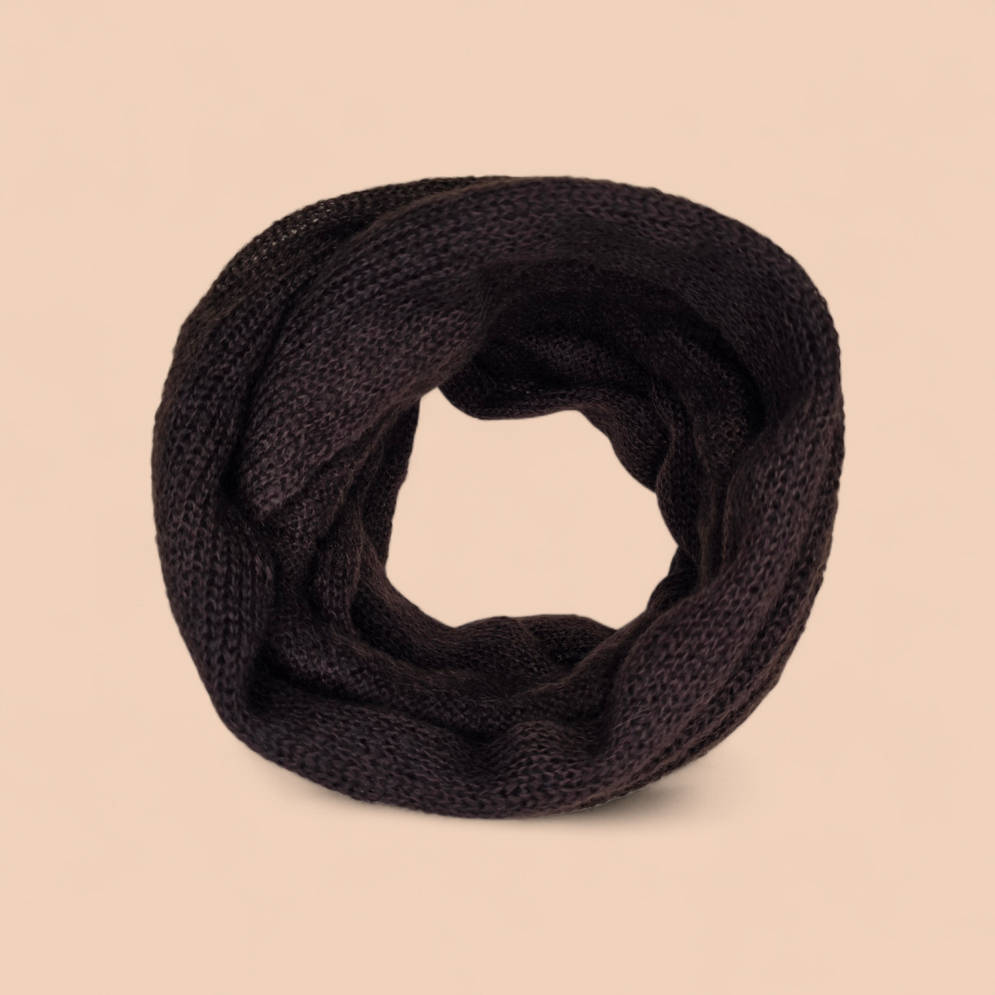 DARK BROWN / CHOCOLATE INFINITY SILK MOHAIR SCARF