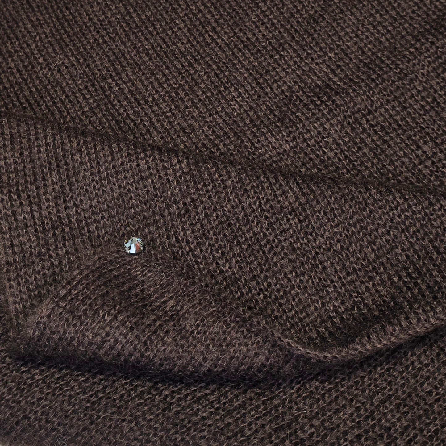 DARK BROWN / CHOCOLATE INFINITY SILK MOHAIR SCARF