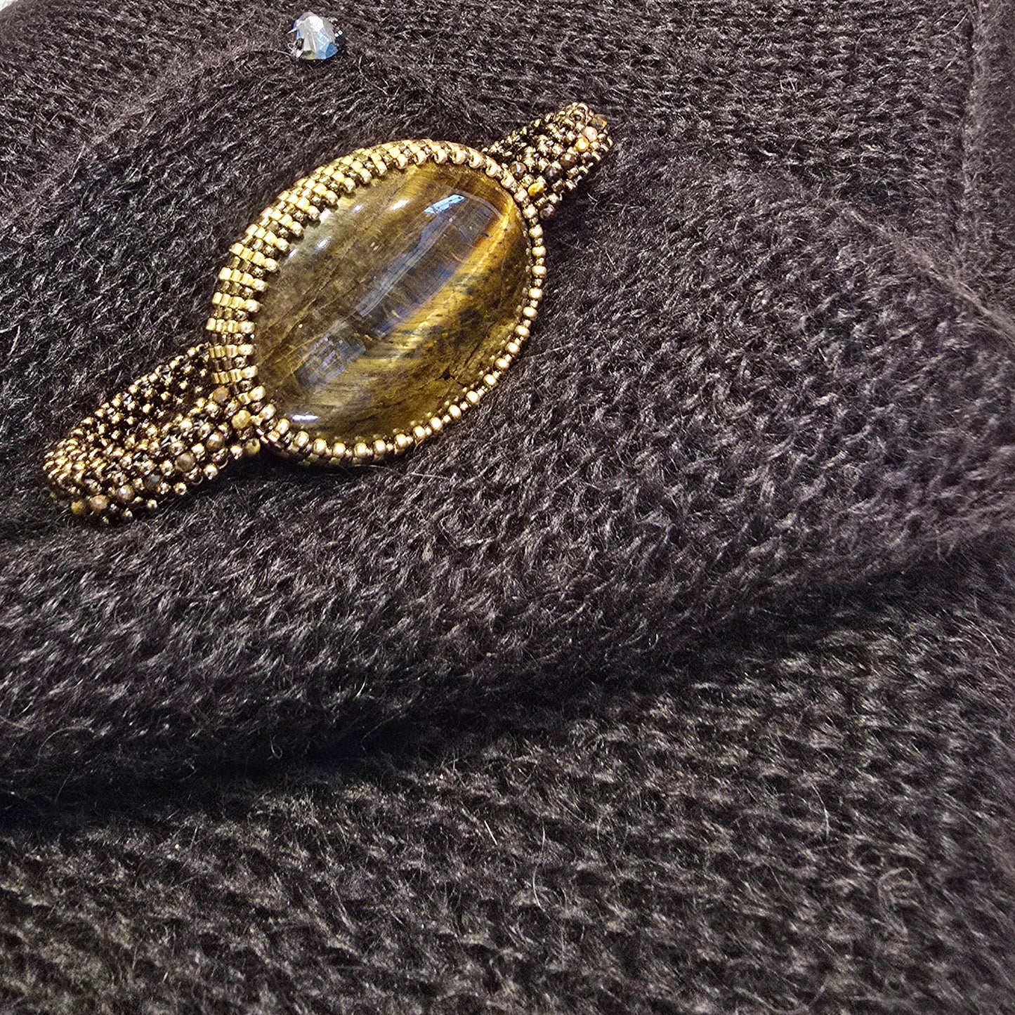 DARK BROWN / CHOCOLATE INFINITY SILK MOHAIR SCARF