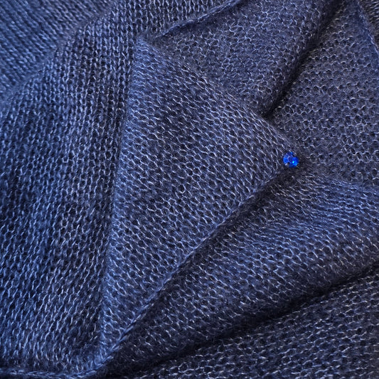 ROYAL BLUE INFINITY SILK MOHAIR SCARF