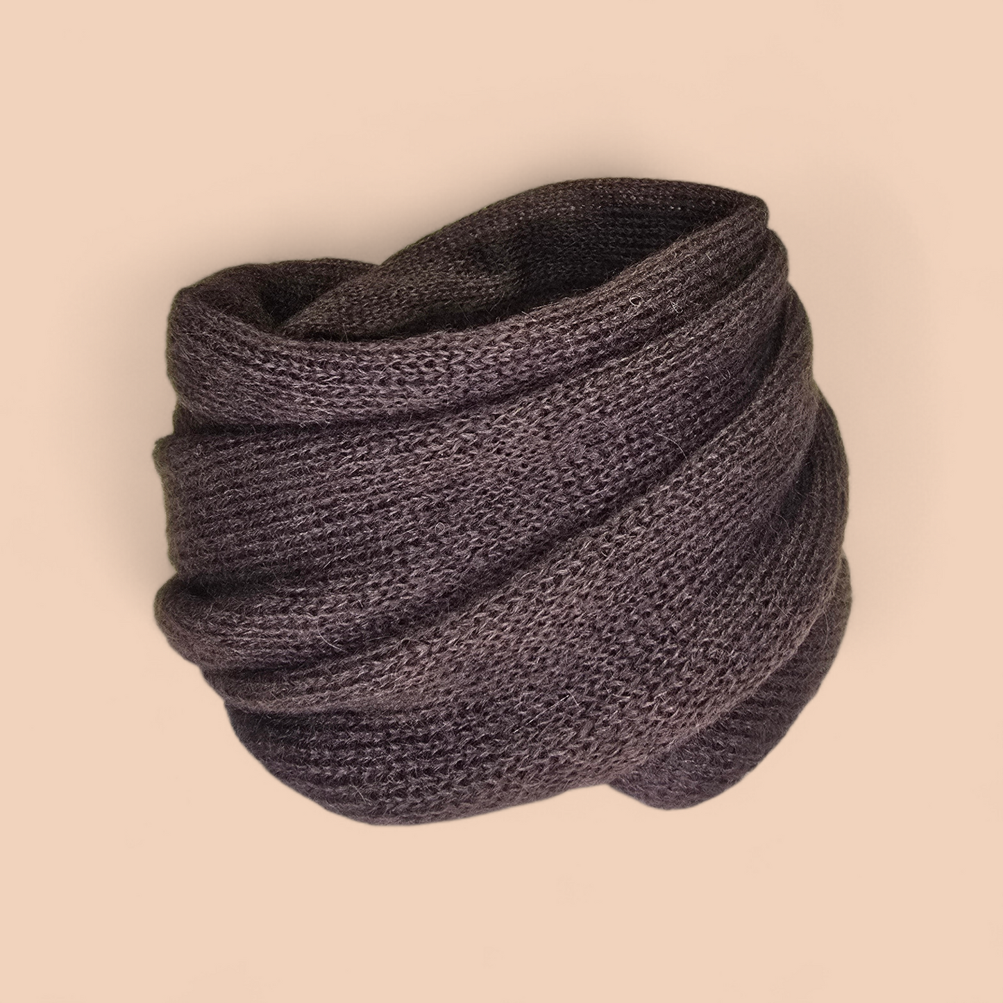 DARK BROWN / CHOCOLATE INFINITY SILK MOHAIR SCARF