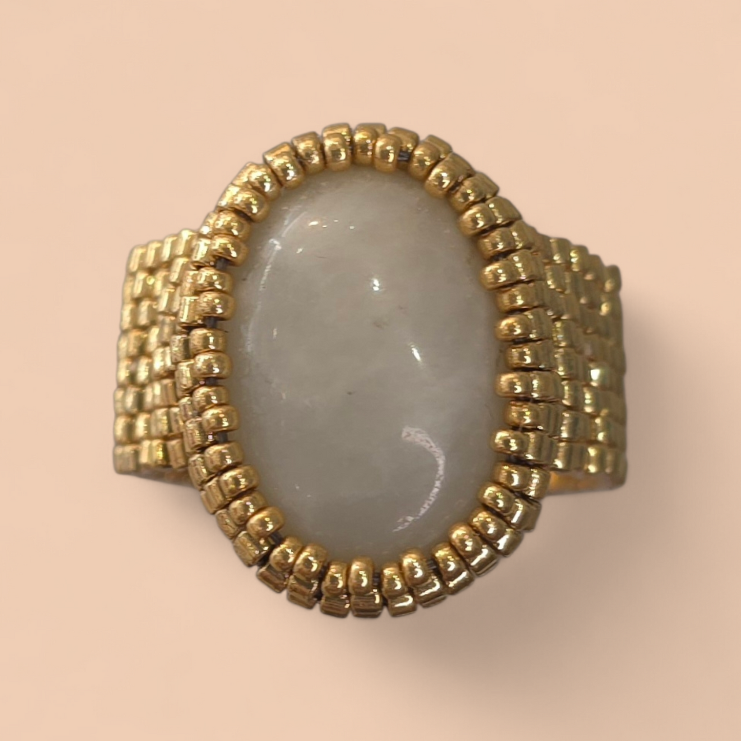 AMAZONITE STONE RING