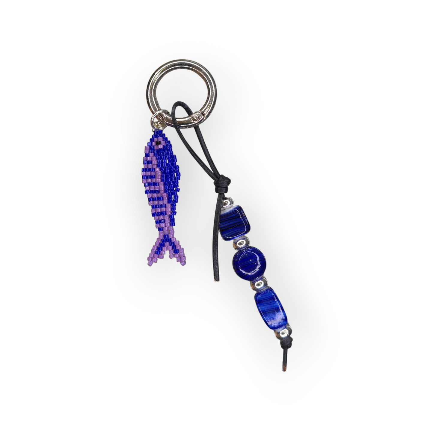 Key Bag Charm Beaded Fish Ceramic Beads
