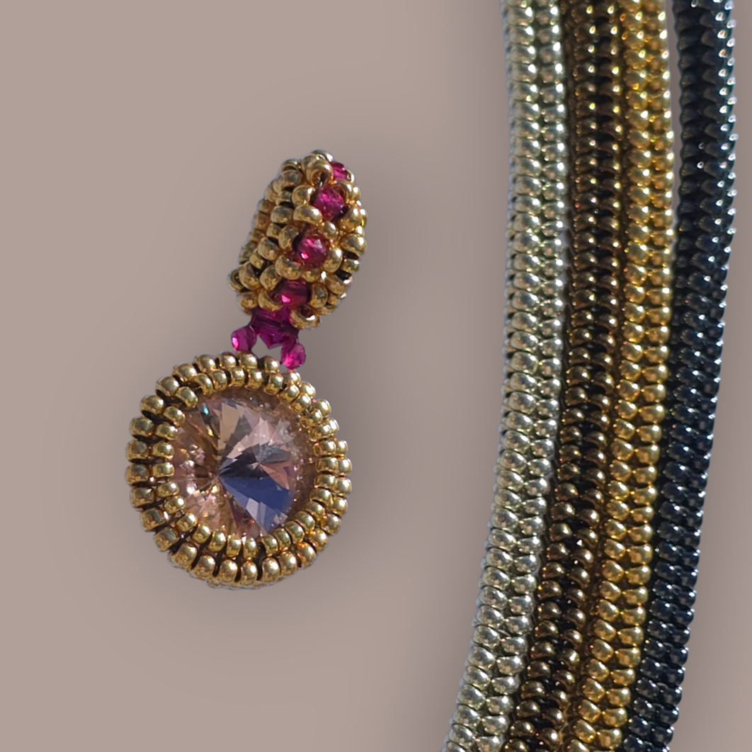 HELLROSA KRISTALLANHÄNGER