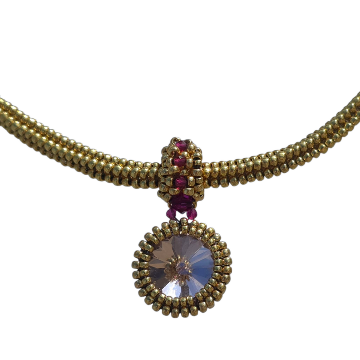 HELLROSA KRISTALLANHÄNGER