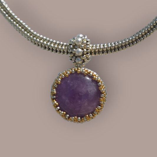 AMETHYST SILVER PENDANT