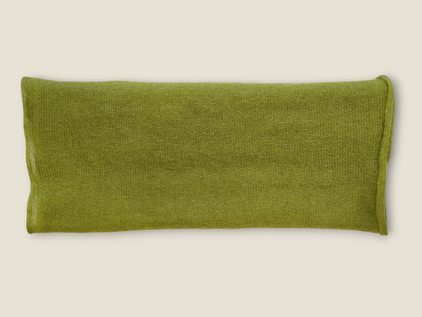 Großer, langer Strickschal aus Seidenmohair / Apfelgrün