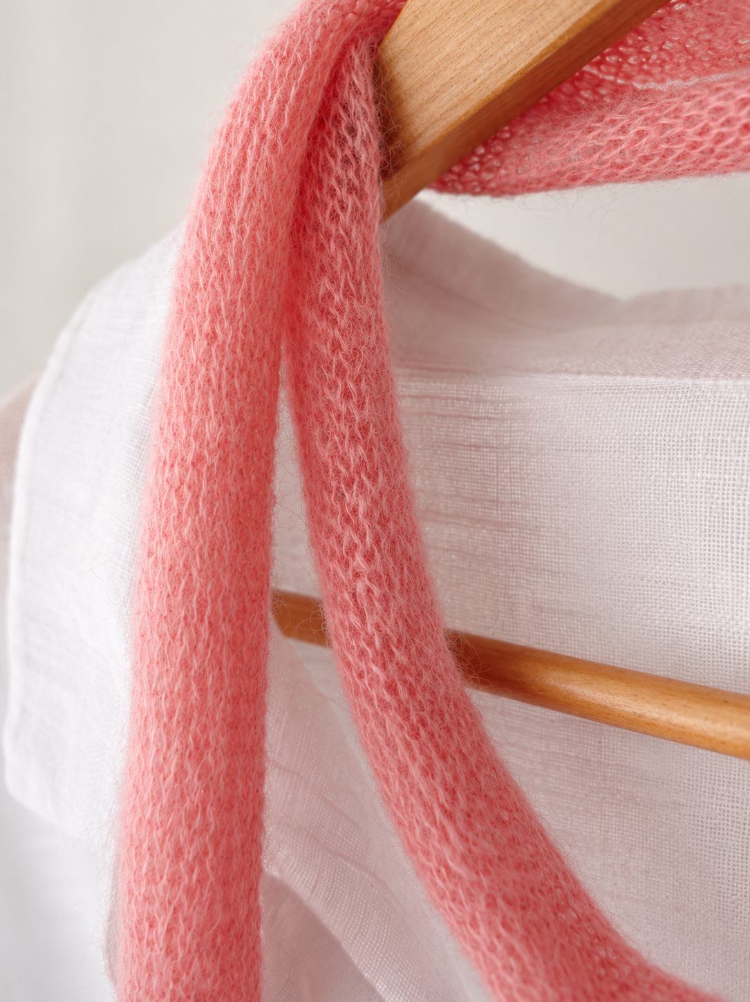 Close-up of the soft kid mohair halo