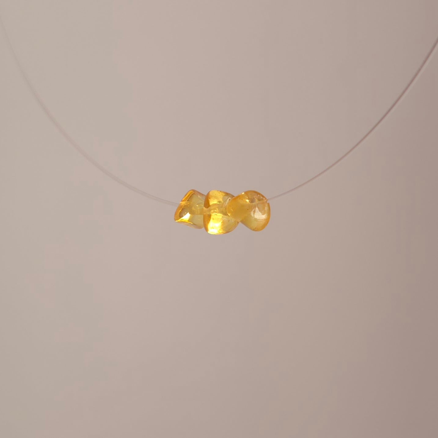 LUMINA Floating Amber Necklace