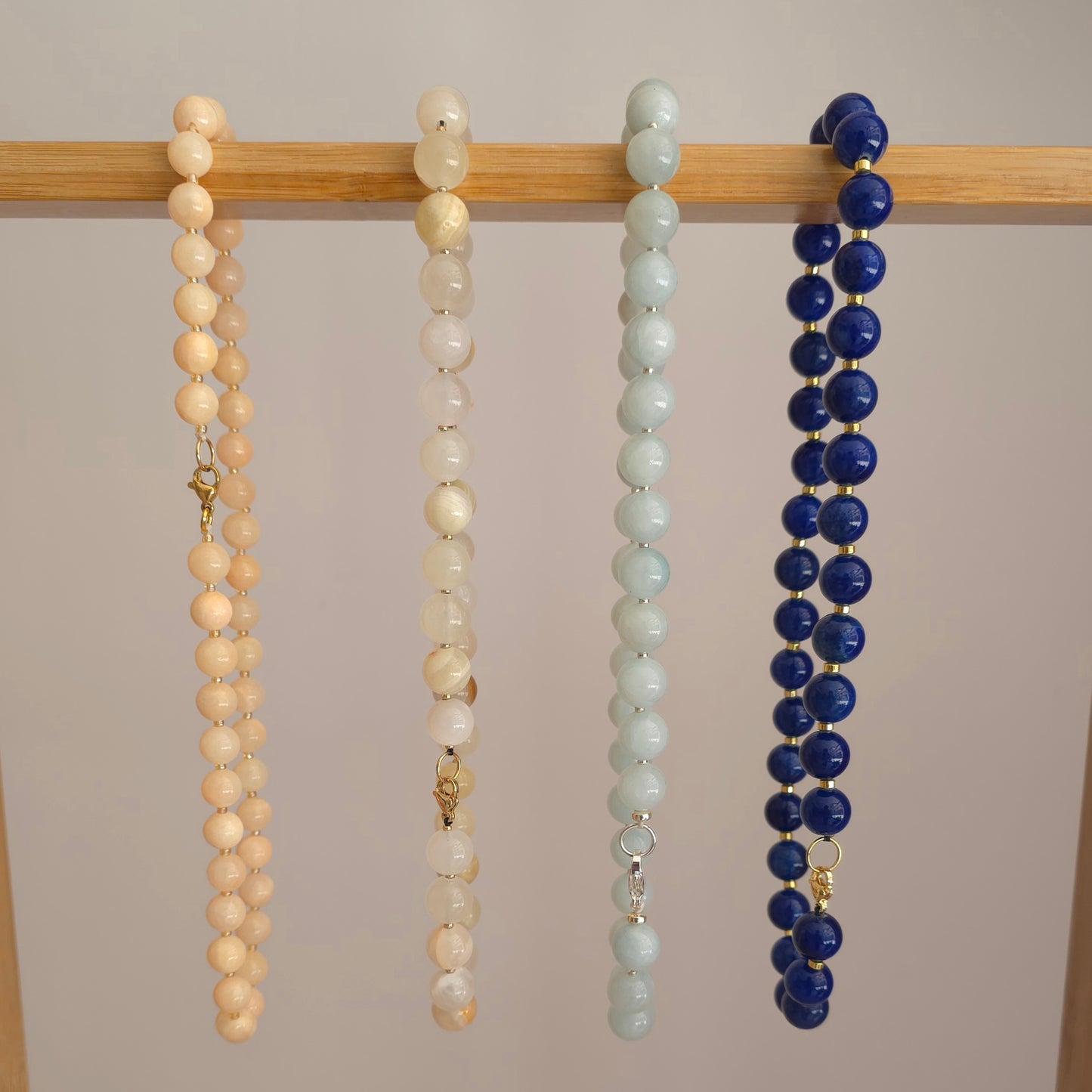 Handcrafted Natural Jadeite Bead Necklace