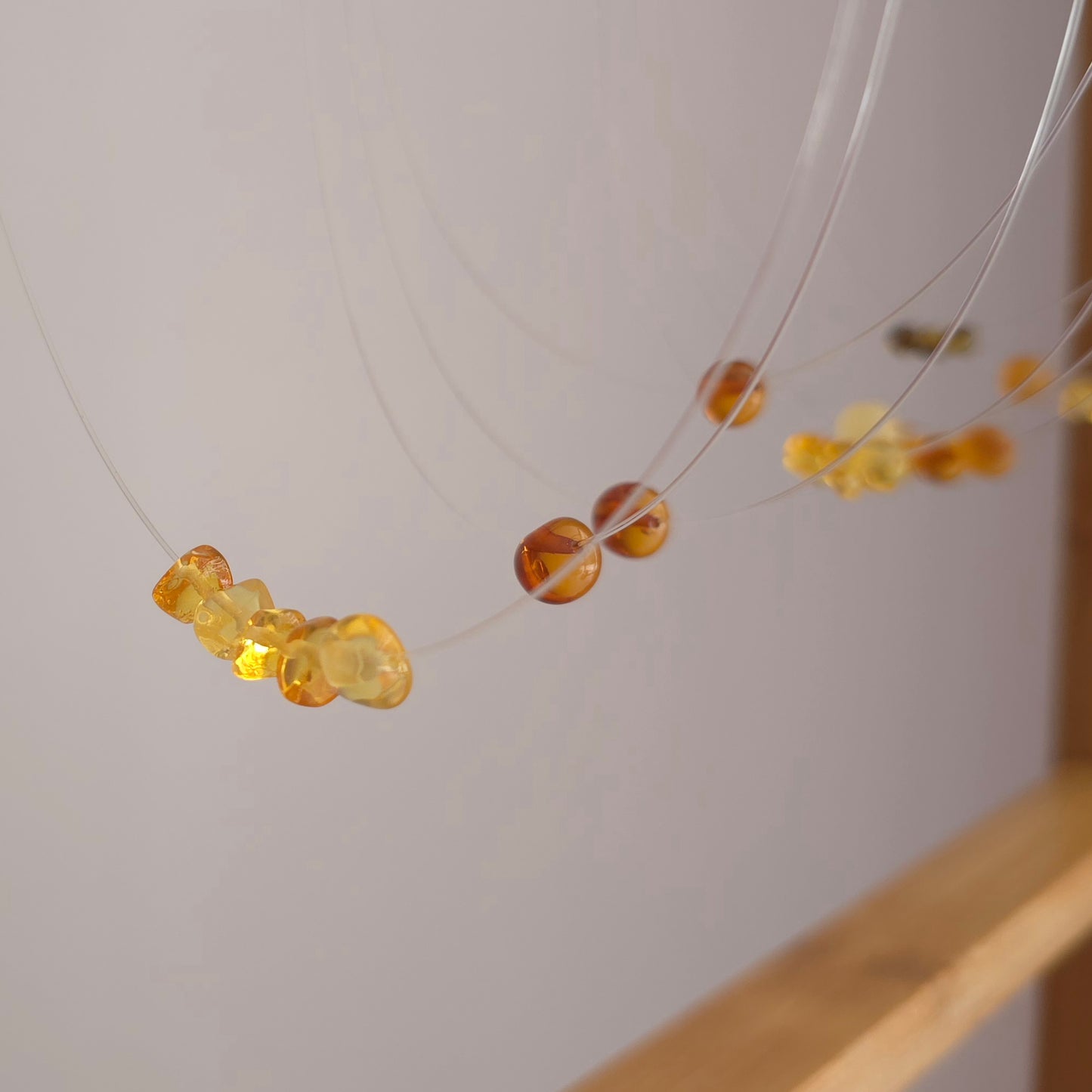 LUMINA Floating Amber Necklace