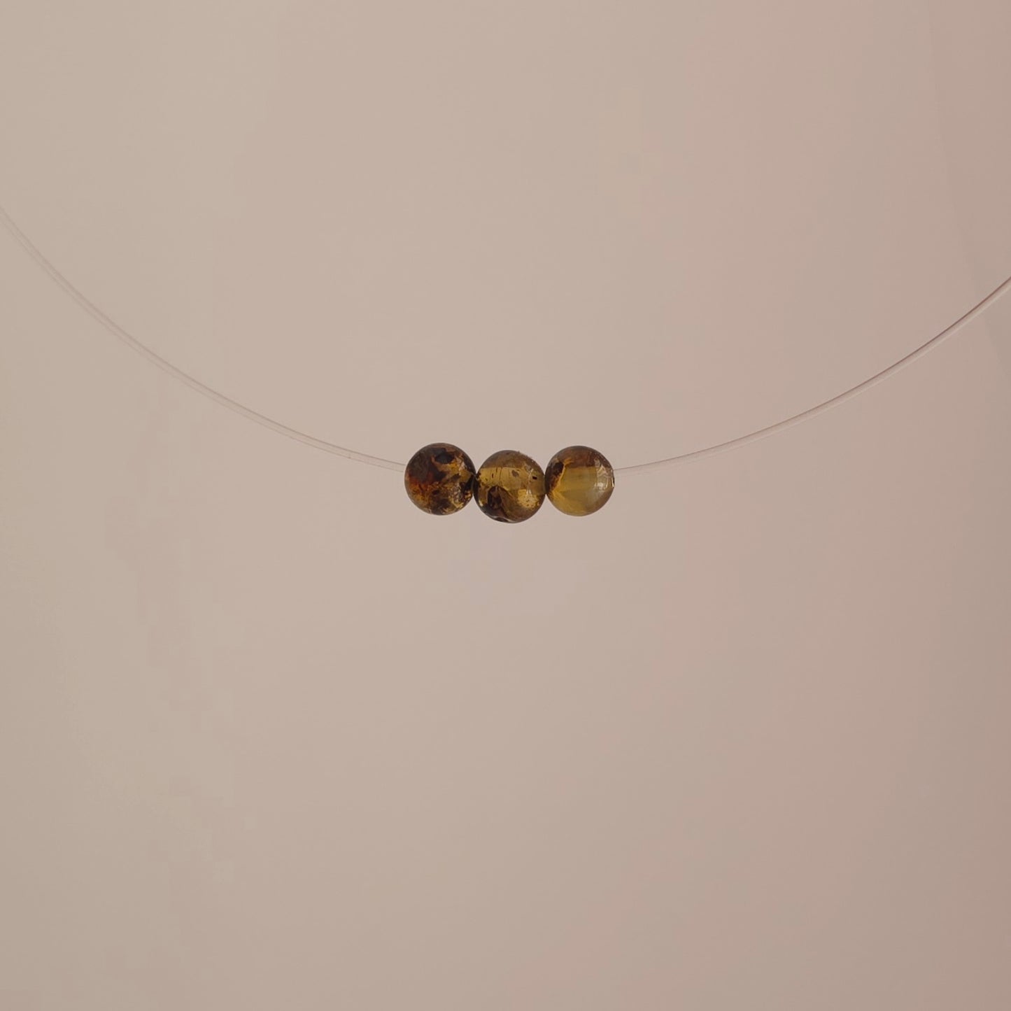LUMINA Floating Amber Necklace