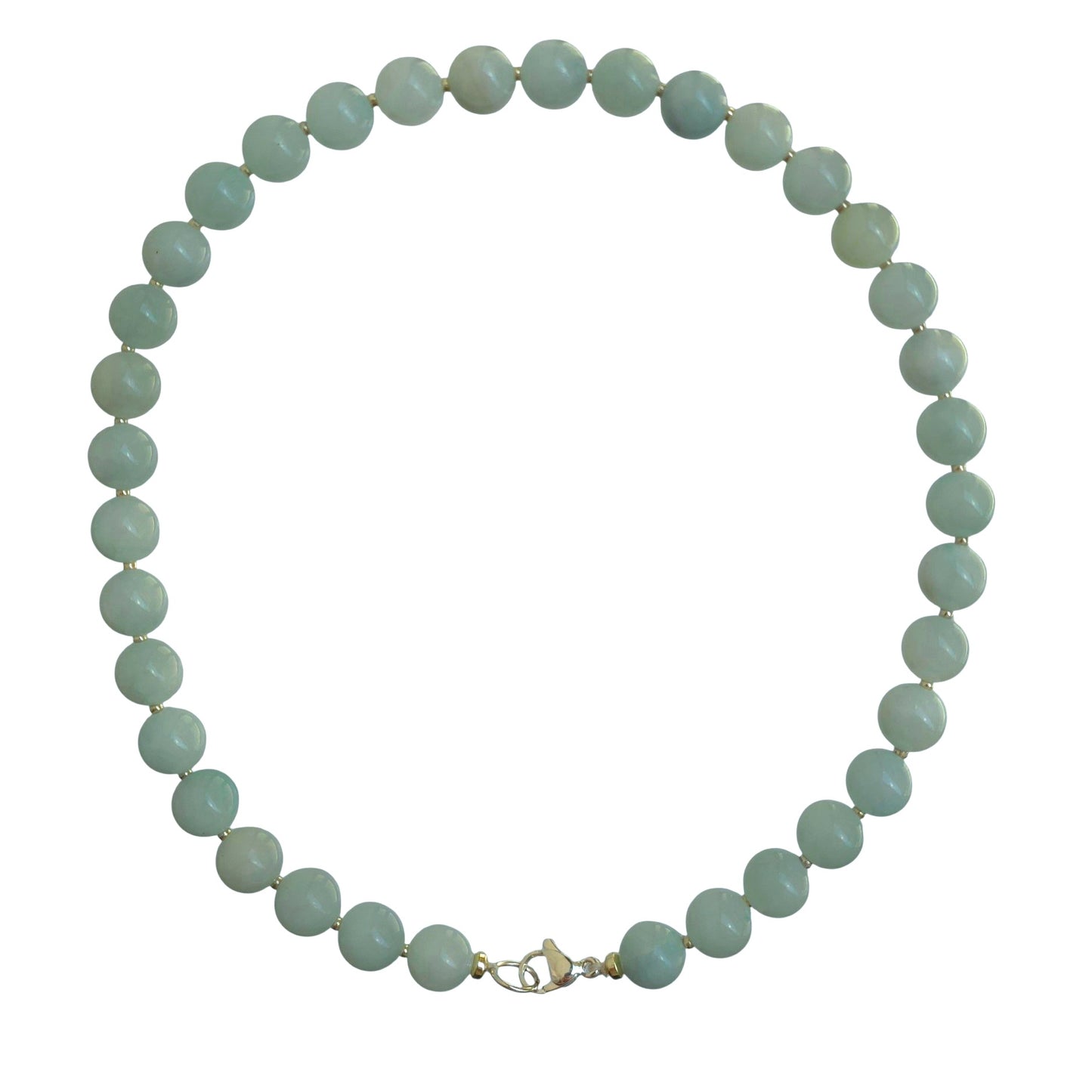 Handcrafted Natural Jadeite Bead Necklace