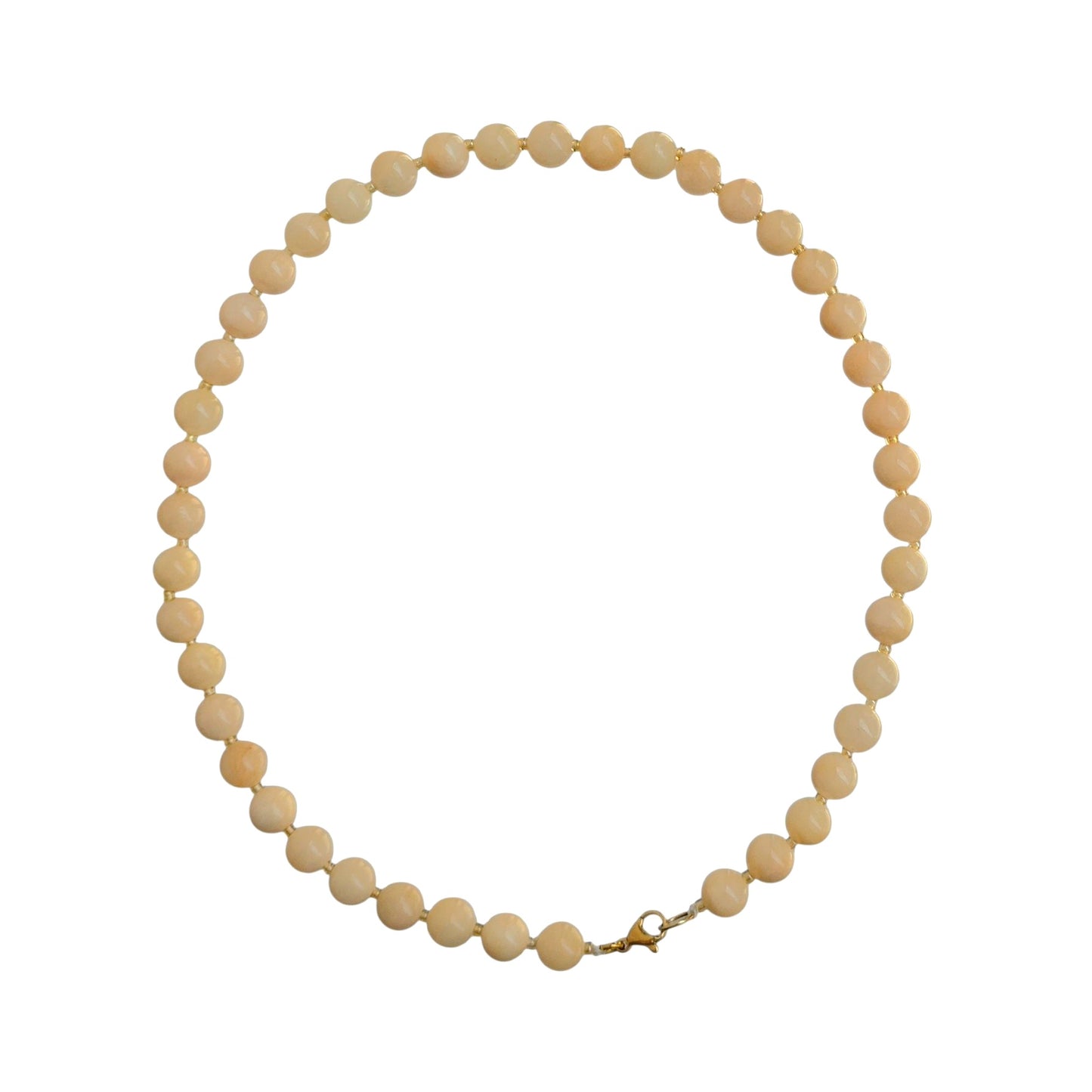 Handcrafted Natural Jadeite Bead Necklace