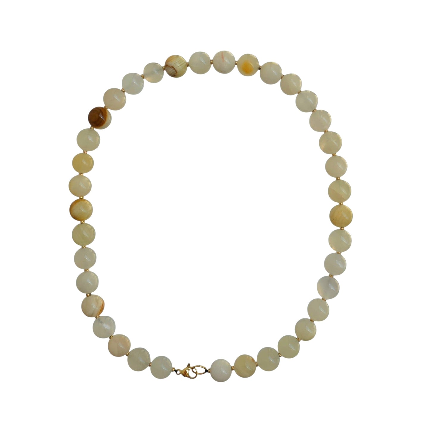 Handcrafted Natural Jadeite Bead Necklace