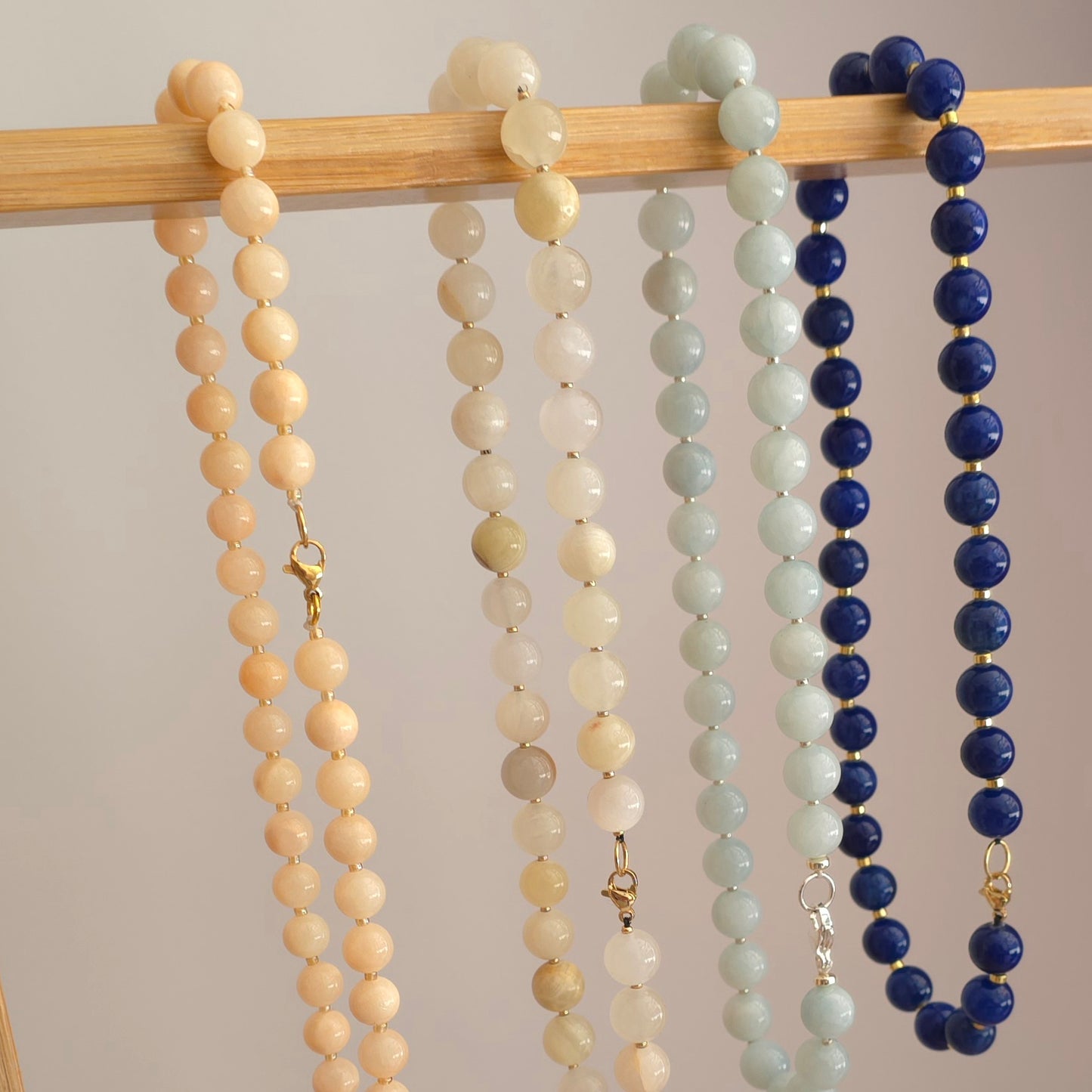 Handcrafted Natural Jadeite Bead Necklace
